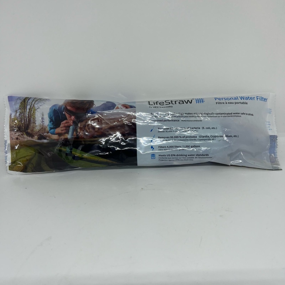 New sealed Lifestraw water filtration straw